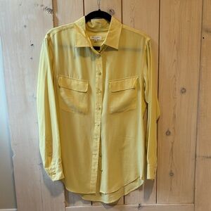 Equipment Yellow Button Down Shirt